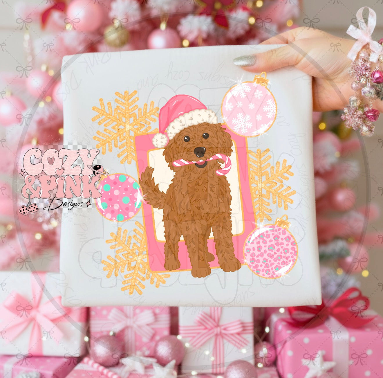 Christmas pup PNG