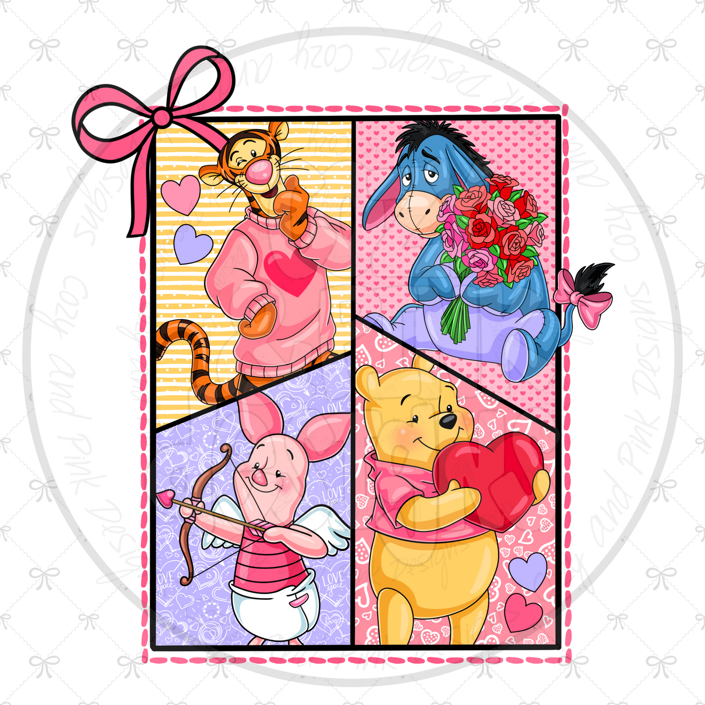 Pooh Valentines PNG