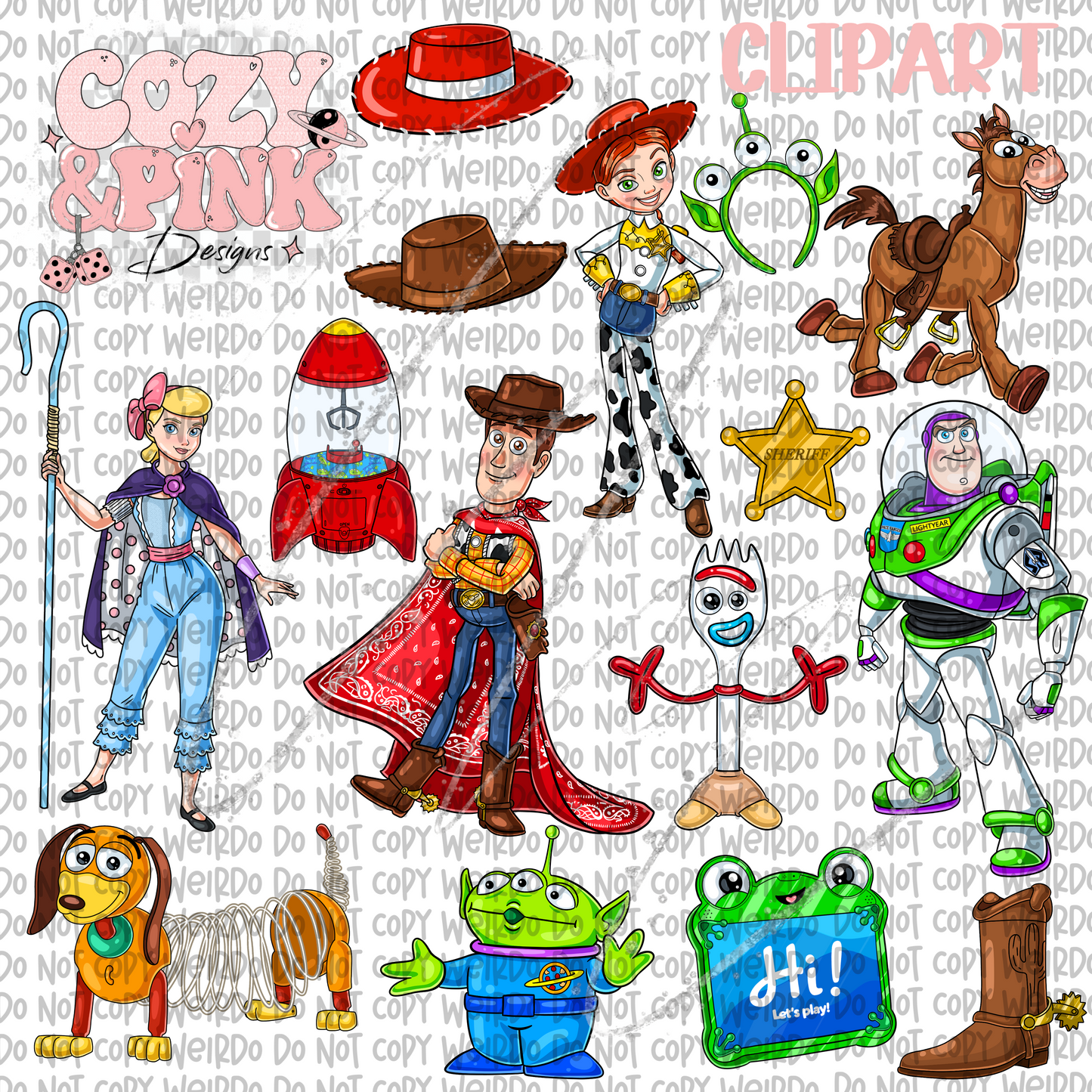 Toys 5 Clipart (15 pieces)