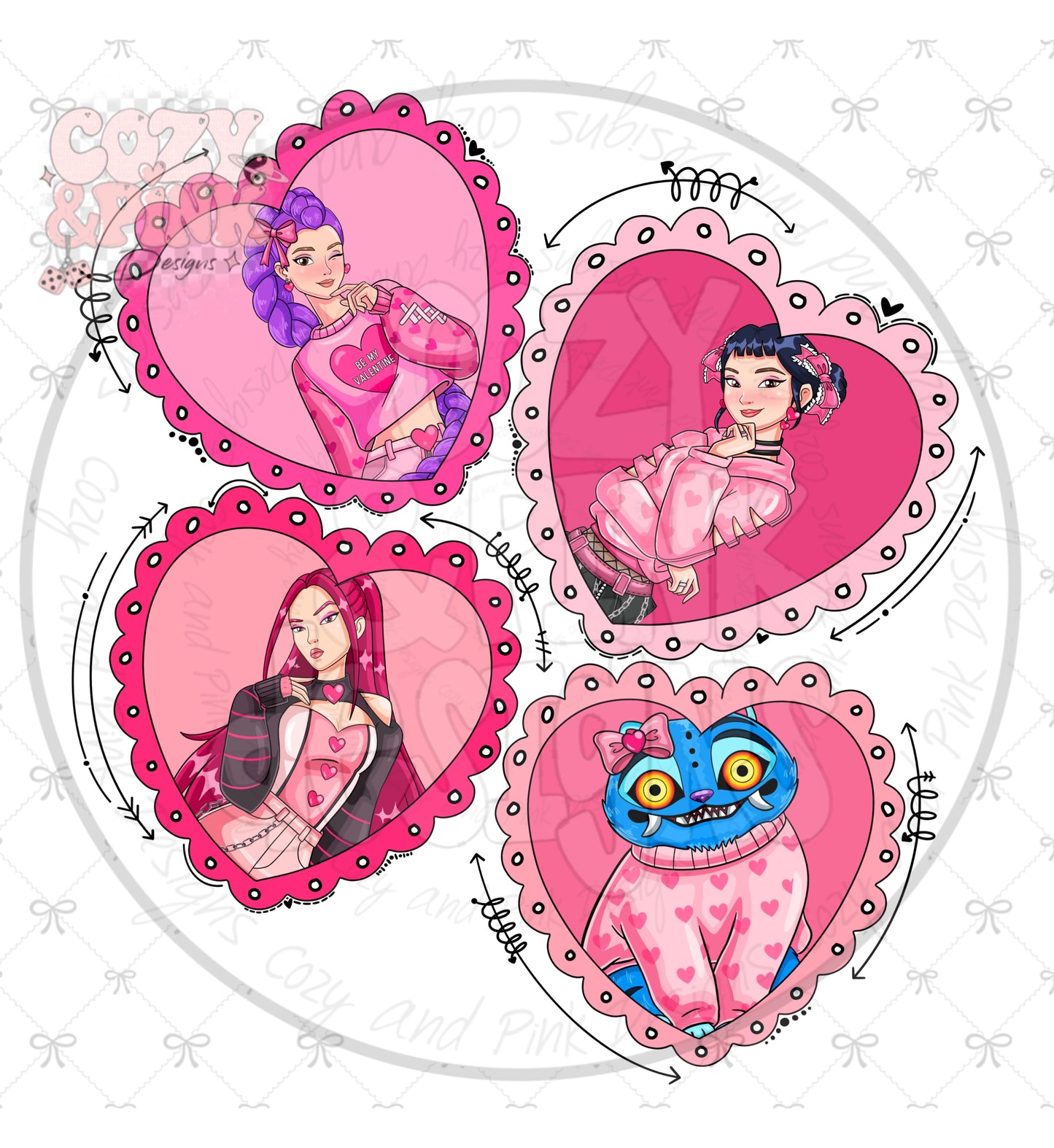 Kpop Valentines PNG