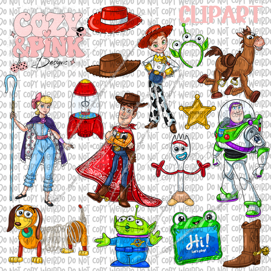 Toys 5 Clipart (15 pieces)