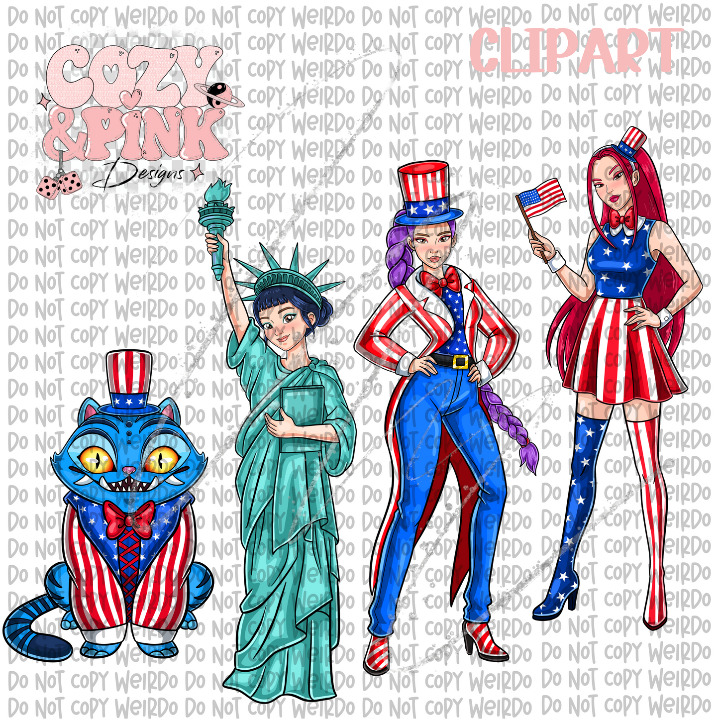 K Girls Clipart