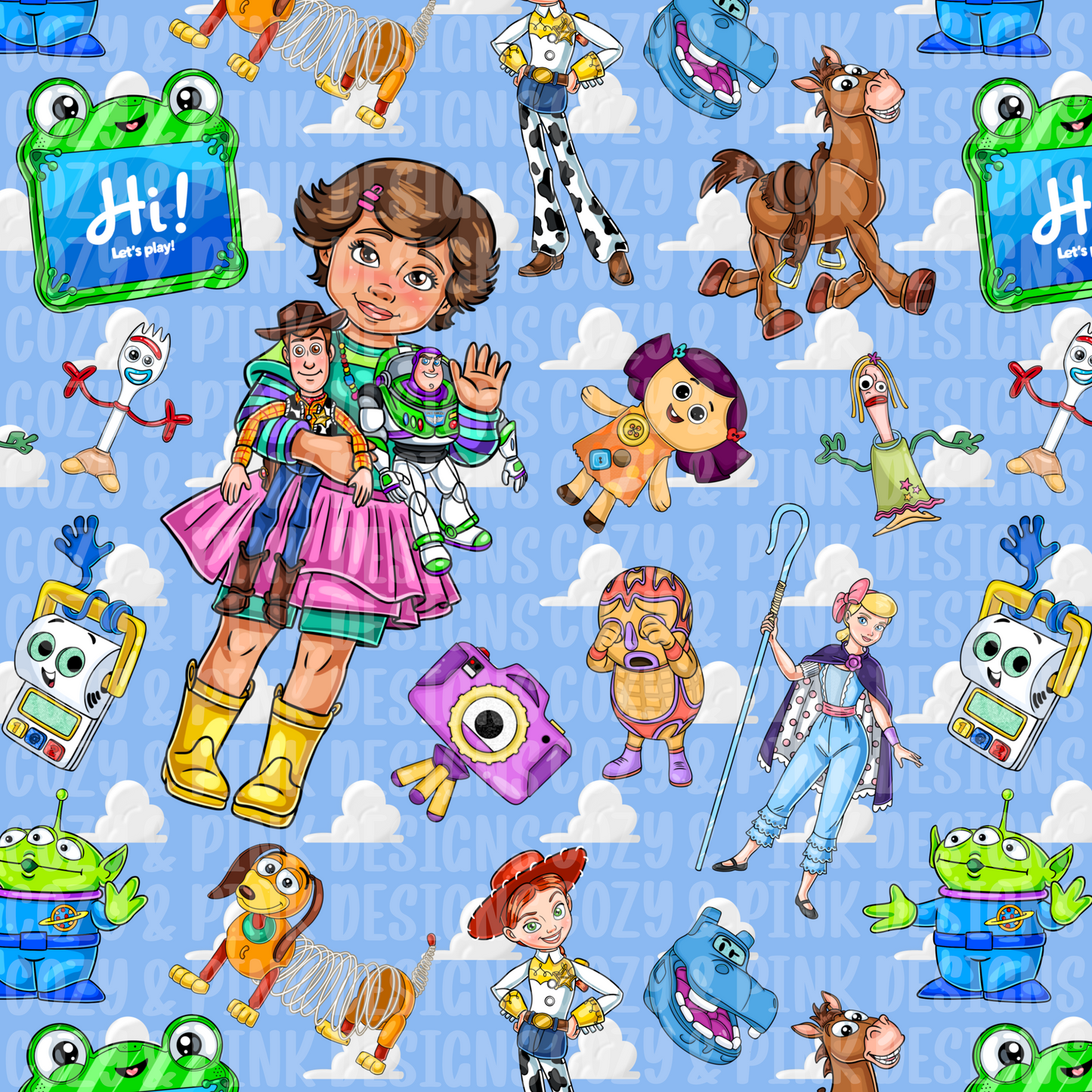 Toys Seamless (3 colors)